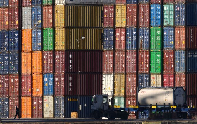 Hafen von Santos in Brasilien