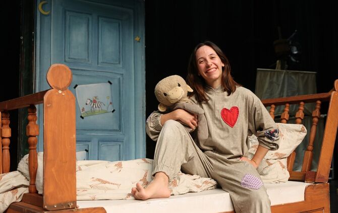 Leonie Ocker ist die Hauptdarstellerin im Kindermusical "Anouk", das am Donnerstagnachmittag in der Künkelinhalle und am Samstag