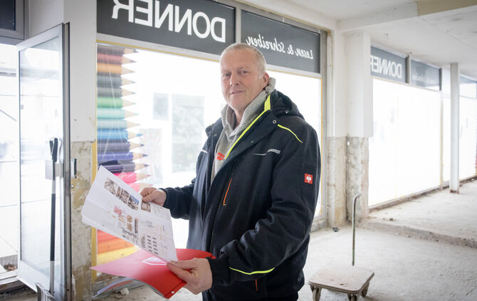 Peter Siegle hat große Pläne für das ehemalige Donner-Gebäude in Rudersberg.