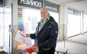 Peter Siegle hat große Pläne für das ehemalige Donner-Gebäude in Rudersberg.
