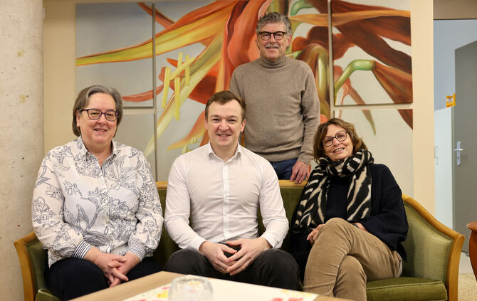 Der Vorstand des Fördervereins des Seniorenzentrums Haus am Brunnenrain. Von links: Brigitta Cohausz, Benjamin Treiber, Andreas