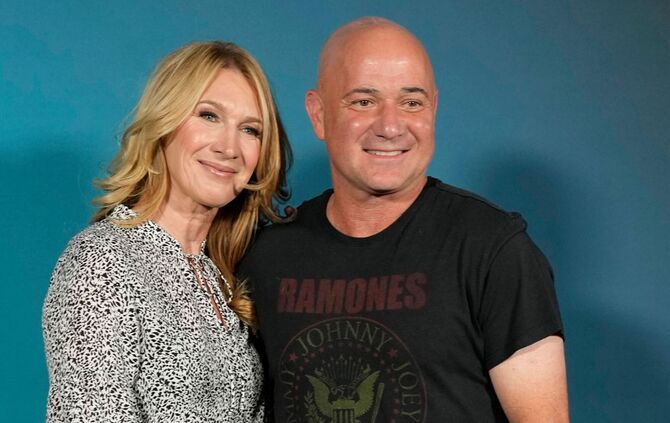 Andre Agassi und Steffi Graf