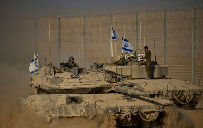 Nahostkonflikt - Grenze zwischen Israel und Gaza