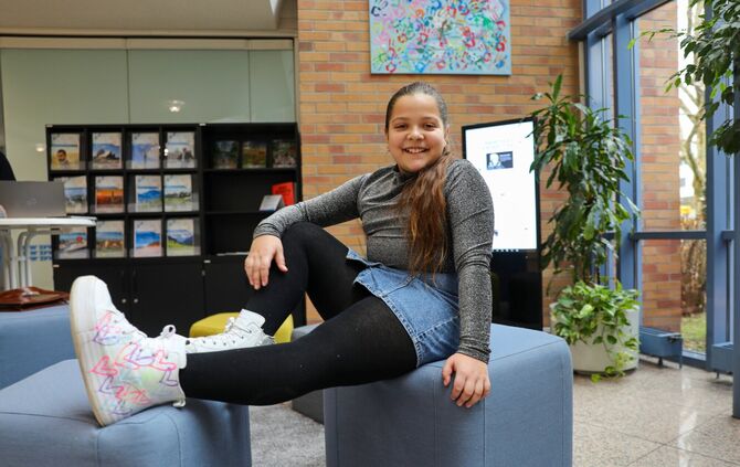 Danaya aus Korb möchte einmal Sängerin werden.