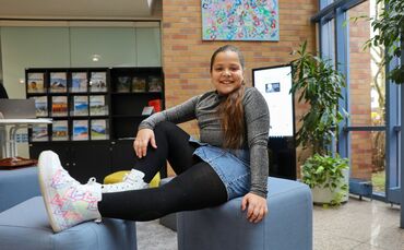 Danaya aus Korb möchte einmal Sängerin werden.