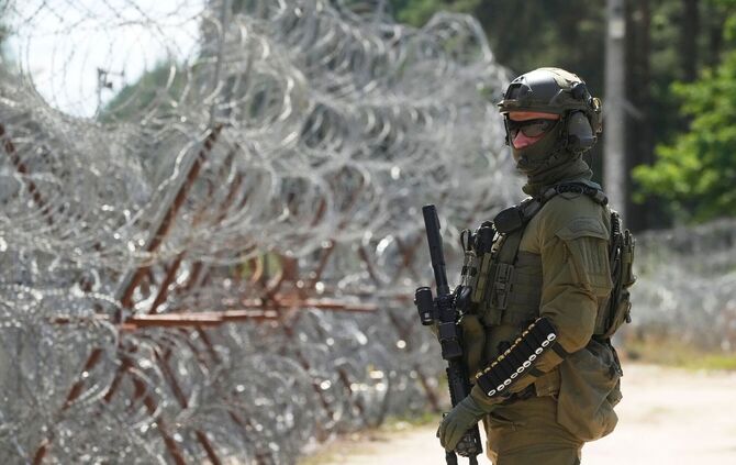 Polens Grenze zu Belarus