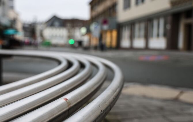 Nach der Tat waren Teile der Innenstadt von Meschede am Freitagmorgen gesperrt.