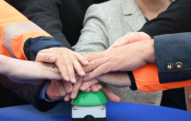 Beginn des Ausbaus der A8 am Albaufstieg