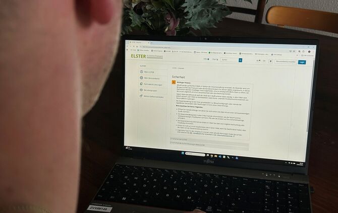 Auf der Website von Elster wird vor betrügerischen E-Mails gewarnt.