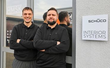 Die Brüder Maximilian und Dawid Kosalka, Geschäftsführer der Firma HMSK in Kernen.