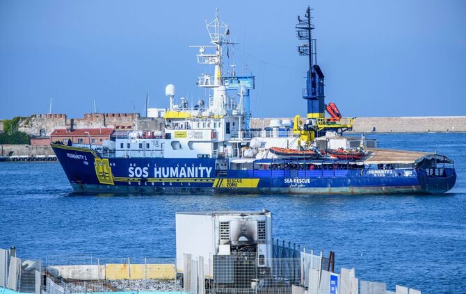 Seenotrettungsschiff «Humanity 1» in Italien