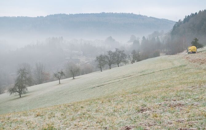 Es wird glatt und windig.