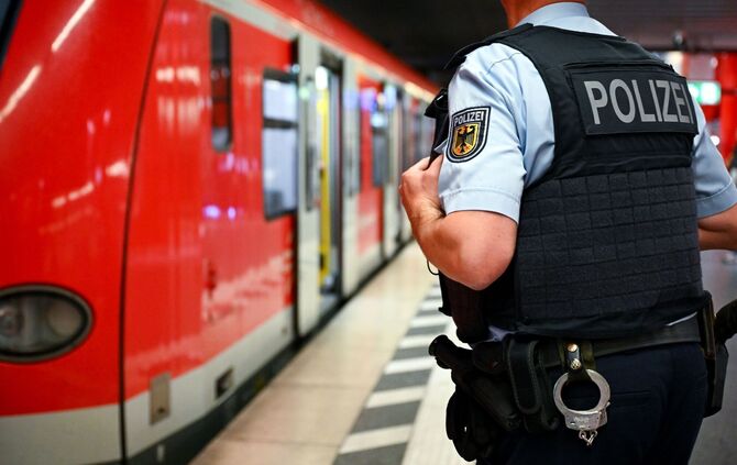 Bundespolizei am Bahnhof