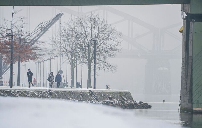 Winterwetter in Frankfurt/Main