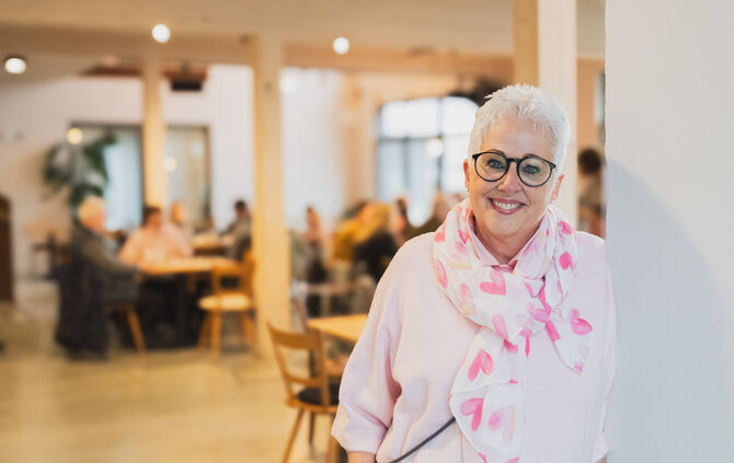 Dorothea Entenmann und der Helferkreis schätzen es, unter Menschen und für sie da zu sein.