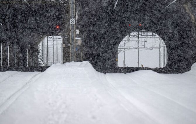 Zug in der Schweiz entgleist