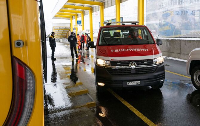 Zug in der Schweiz entgleist