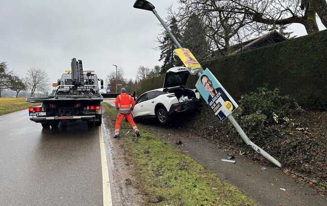 Unfall mit Sachschaden in Breitenfürst am Valentinstag.