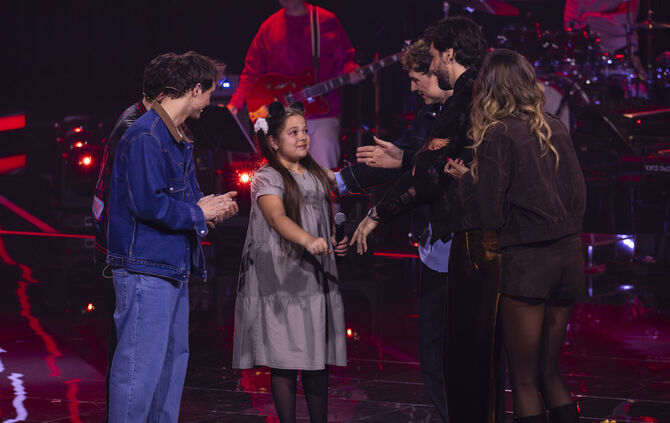 Danaya aus Korb bei ihrem Auftritt bei The Voice Kids.