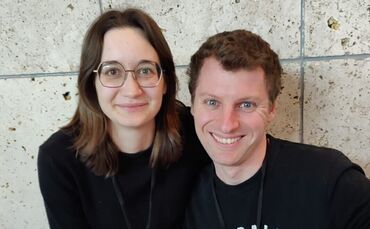 Die Veranstalter Ann-Katrin Zellner und Stefan Zeh.