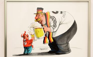 "Die lieben Nachbarn! Deutschland und Österreich" ist der Titel der neuen Ausstellung in der Galerie Stihl. Hier ein Foto des We