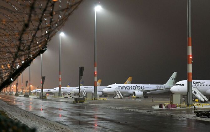 Winterwetter - Flughafen Berlin/Brandenburg