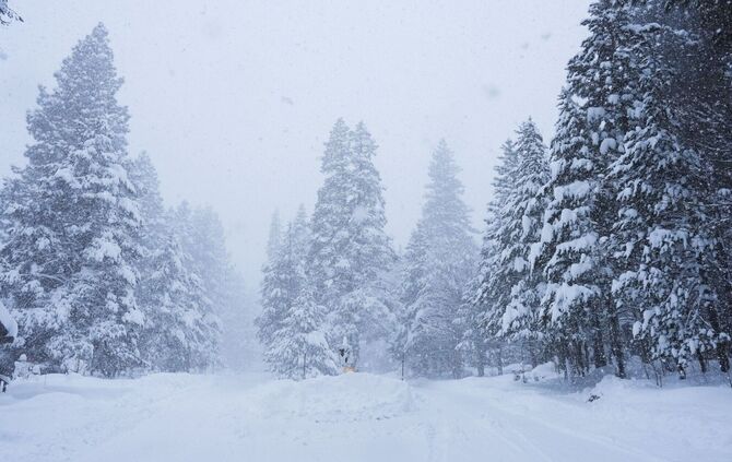 Schnee in Kalifornien