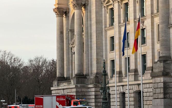 Feuerwehreinsatz im Reichstagsgebäude