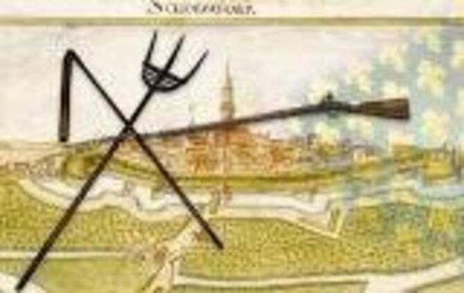 Historische Darstellung Schorndorfs aus dem 17. Jahrhundert.