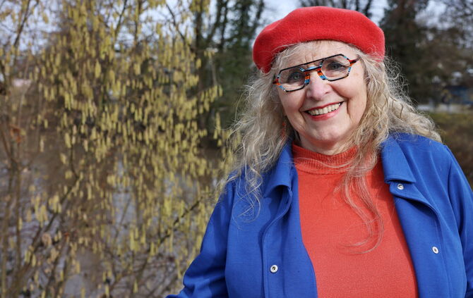 Eine lebensfrohe Dame: Elisa Sailer.