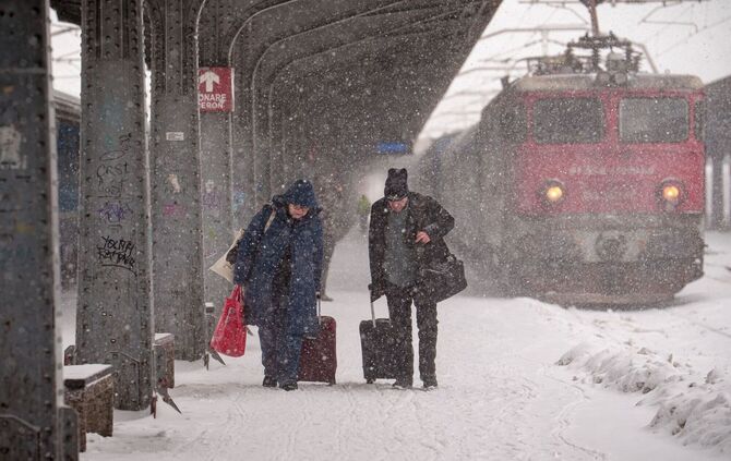 Winterwetter in Rumänien - Bukarest