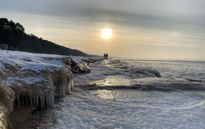 Winterwetter in Lettland