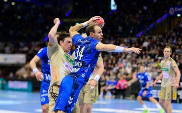 Kai Häfner (hier gegen Leif Tissier) war mit von Hannover kaum zu bremsen.