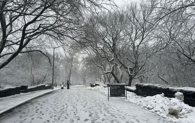 Winterwetter in New York