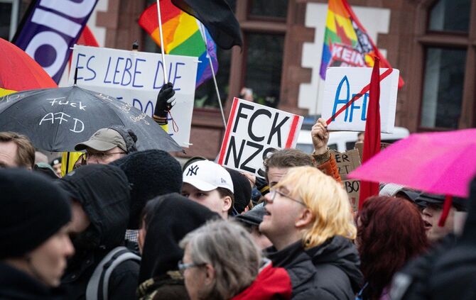 Protest gegen AfD-Treffen im Rathaus von Dortmund