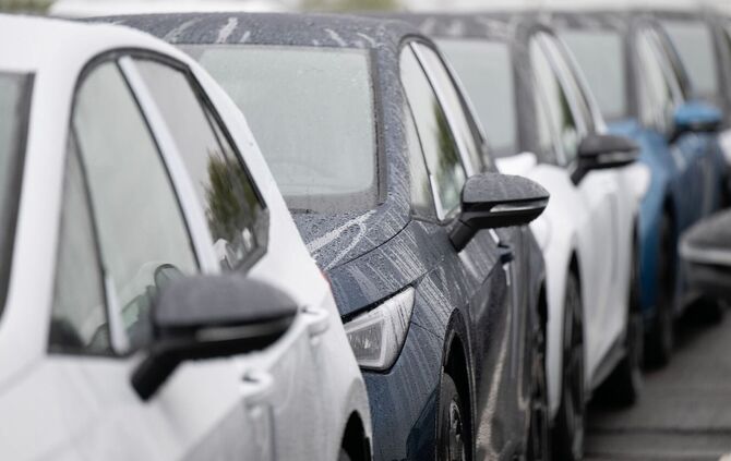 Neuwagen vor der Auslieferung