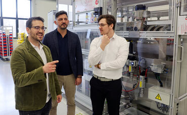 Diese Unternehmer aus Waiblingen und Korb wollen noch enger zusammenarbeiten (v.l.n.r.): URT-Geschäftsführer Alexander Utz, Arco