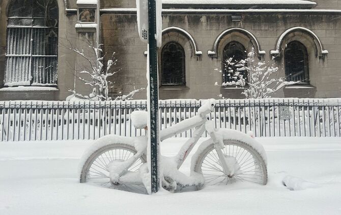 Winterwetter in New York