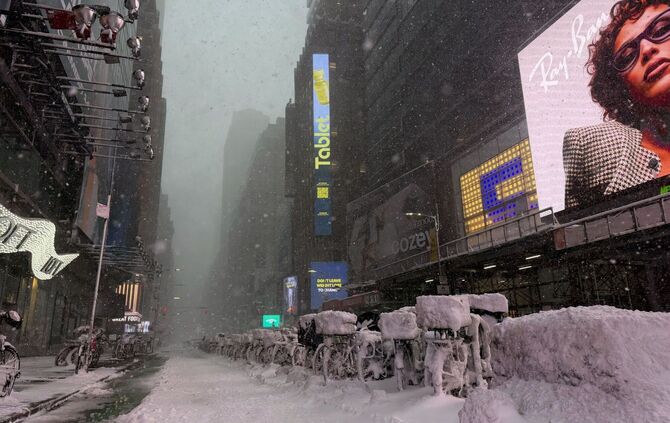 Winterwetter in New York