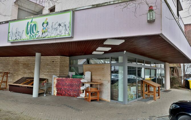 Der Biomax in Endersbach ist geschlossen - geräumt wurde der Laden offensichtlich noch nicht. Unser Bild ist in der zweiten Febr