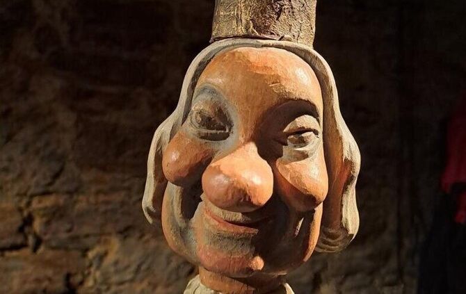 Eine Marionette aus dem Stück „Geschichten aus dem Koffer – 2. Teil" im Theater unterm Regenbogen in Waiblingen.