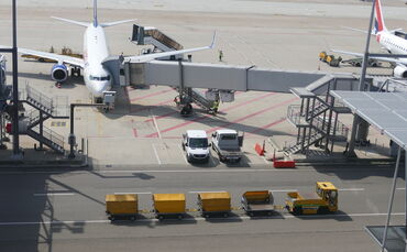 Ein Teil des Stuttgarter Flughafens war am Donnerstagvormittag gesperrt (Symbolfoto).
