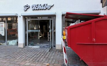 Die Tchibo-Filiale in der Winnender Innenstadt, Marktstraße 69.
