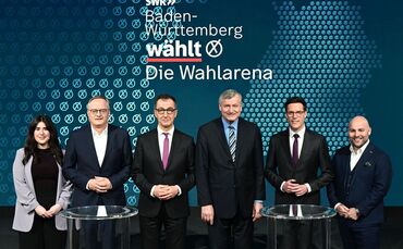 Vor der Landtagswahl: «Die Wahlarena» mit Spitzenkandidaten