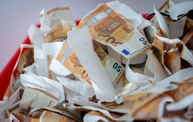 Beim Anfassen von Blüten merkt man den Unterschied zu echten Banknoten. (Archivbild)