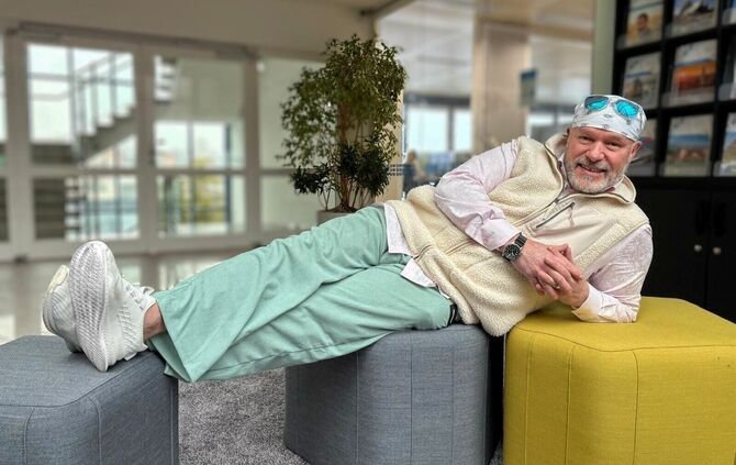 Fast immer gut drauf: Luigi, der "Hofnarr" vom Cannstatter Volksfest.