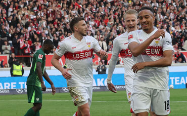 Jamie Leweling war gegen Wolfsburg der Mann des Spiels.