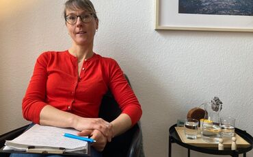 Friedericke Ballenberger in ihrer Waiblinger Praxis - bald wird sie ausschließlich bei Pro Familia in Stuttgart beraten. Waiblin