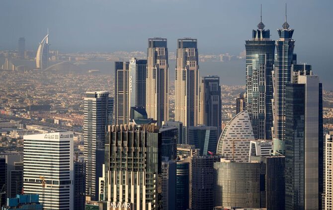 Die Skyline von Dubai