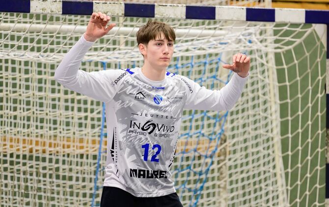 Der TVB-Torhüter Benedikt Starkloff war für sein Team vor allem in der Schlussphase gegen Fürstenfeldbruck ein verlässlicher Rüc